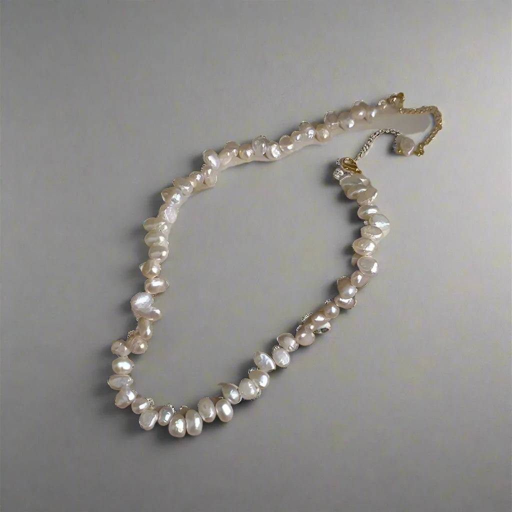 Irregular Imitation Pearl Necklace