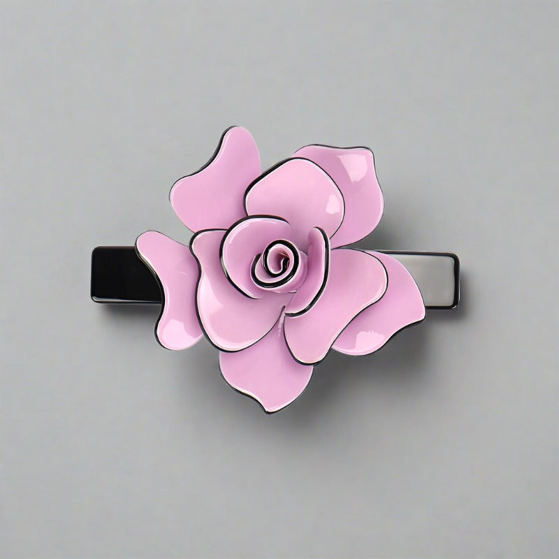 These fancy French floral barrettes are both elegant and on-trend. • Charming • Fancy • Prom Hair • Party • Gift • Smart Casual • Formal or Semi-Formal