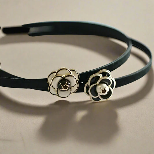 Camelia Flower Bezel Headband