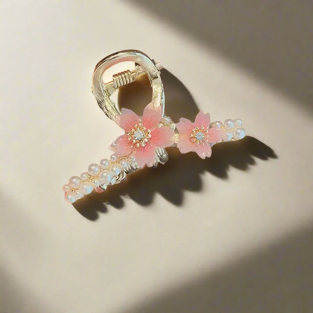 flower mini hair claw