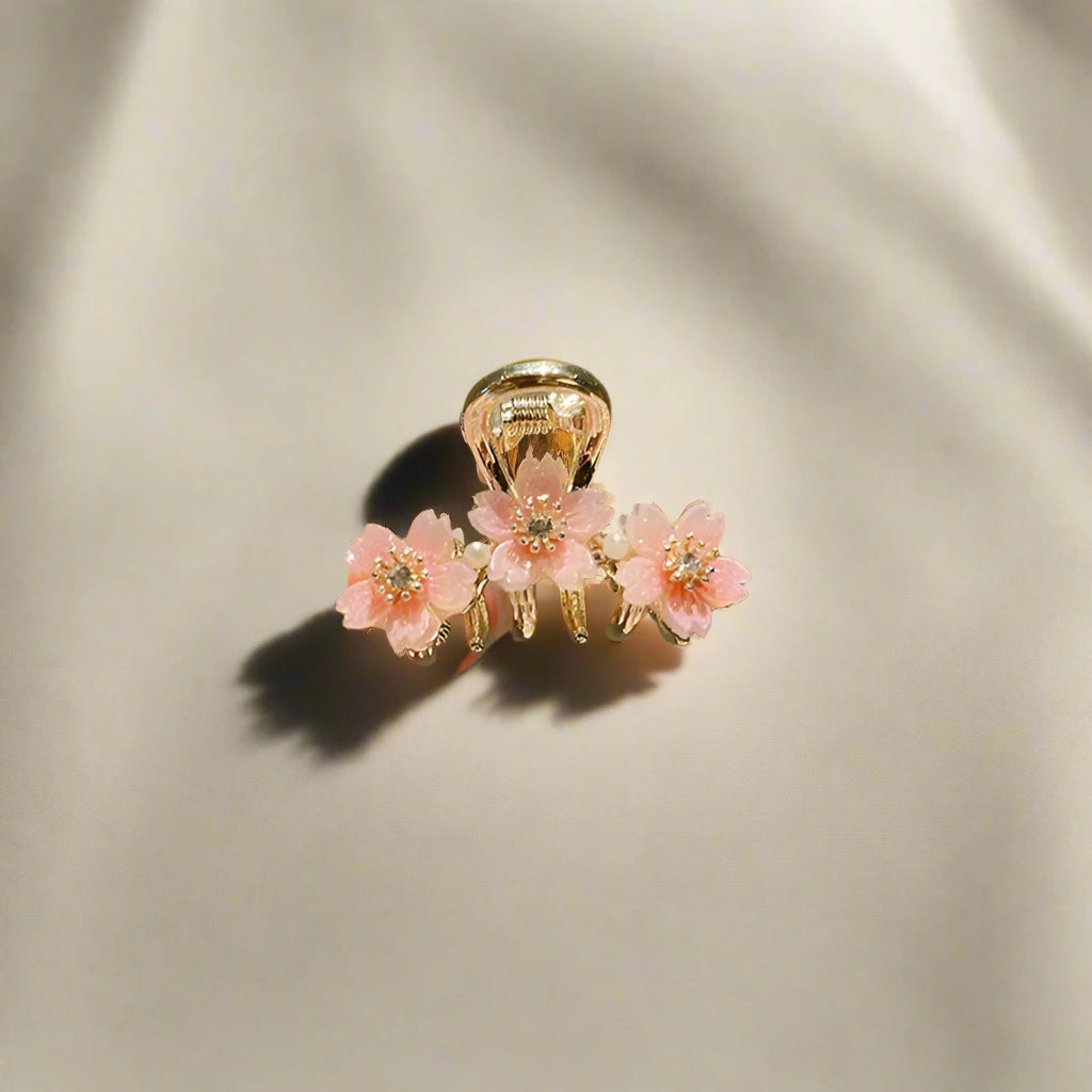 flower mini hair claw