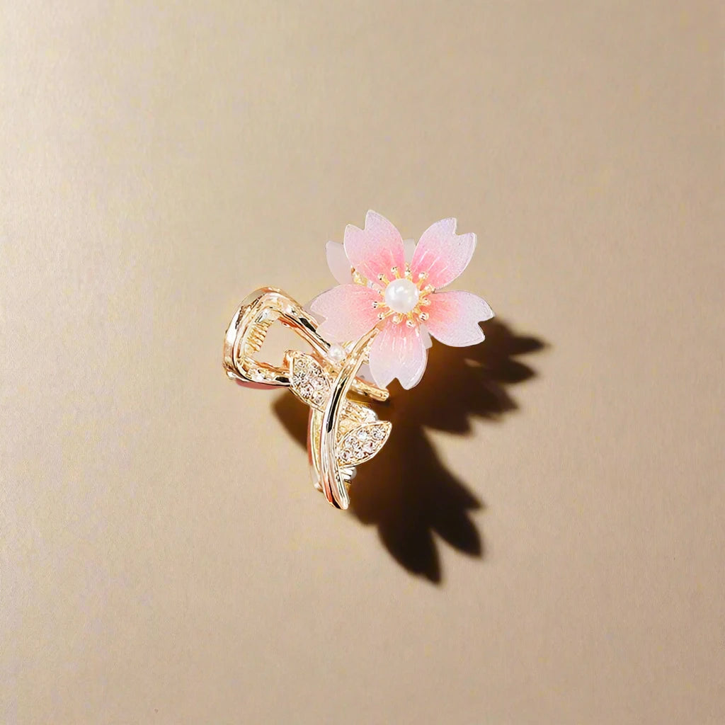 flower mini hair claw