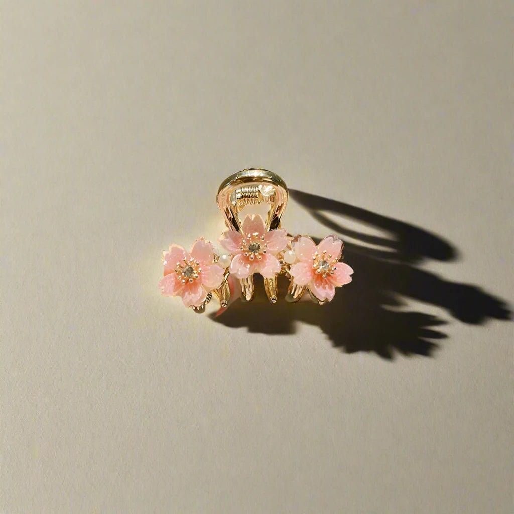 flower mini hair claw