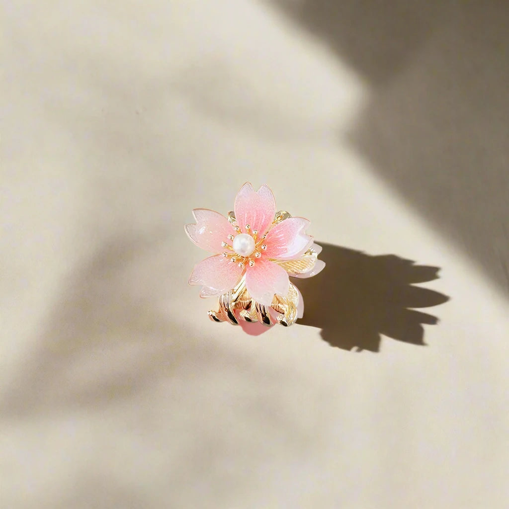 flower mini hair claw