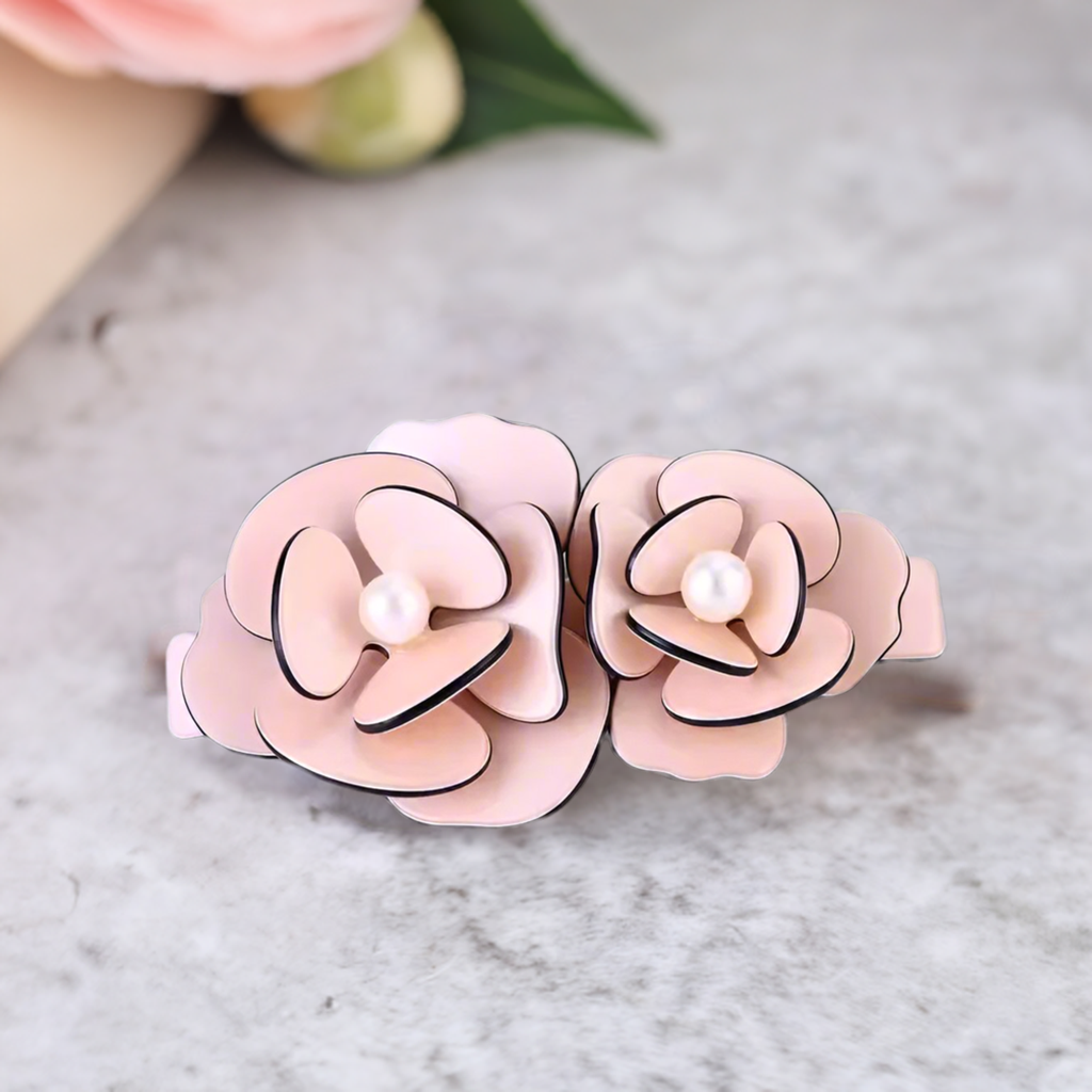 camellia hair clip