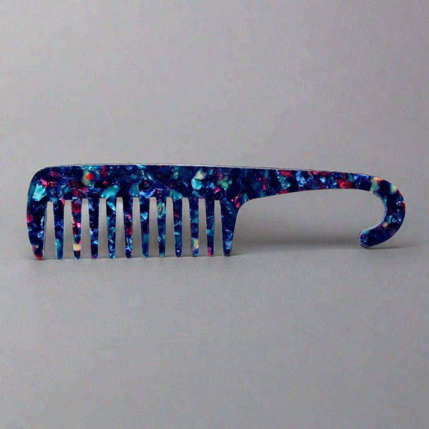 Wide tooth combs for use the bath and shower. These combs help to protect your hair and reduce damage to the strands when removing knots and tangles or working through hair conditioner